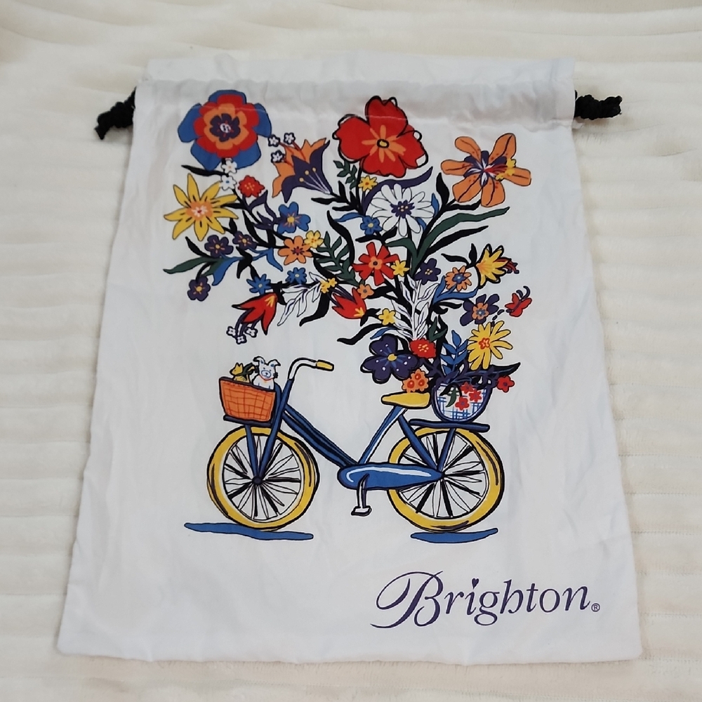 Brighton Dust Bag Drawstring Bag Colorful Soft Fabric 11" x 15"
